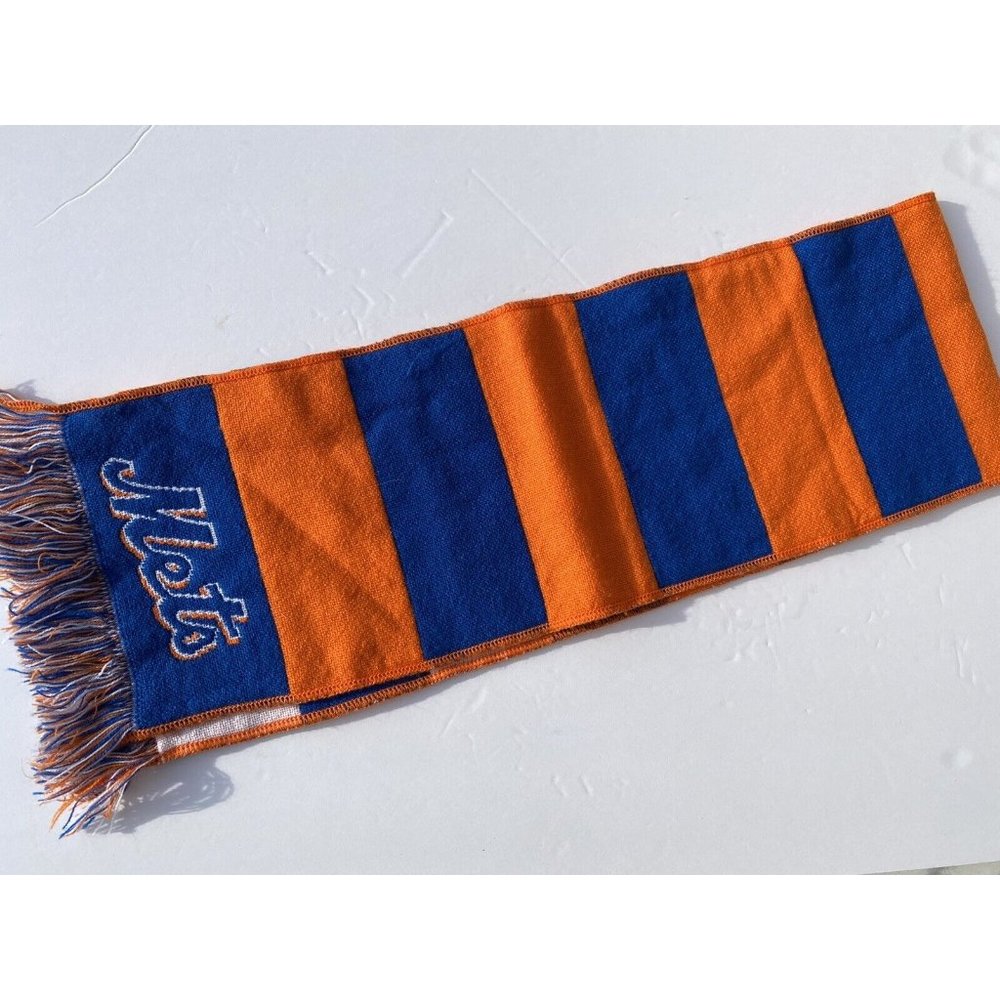 New York Mets Scarf Blue Orange BDA Promo Caesars Stadium Give Away
